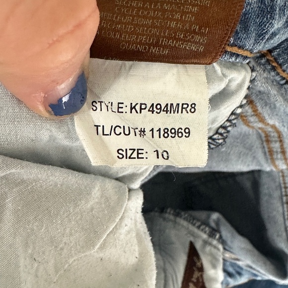 Kut From The Kloth Catherine Boyfriend Jean Size 10 Classic Distressed - Picture 6 of 8